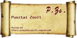 Pusztai Zsolt névjegykártya